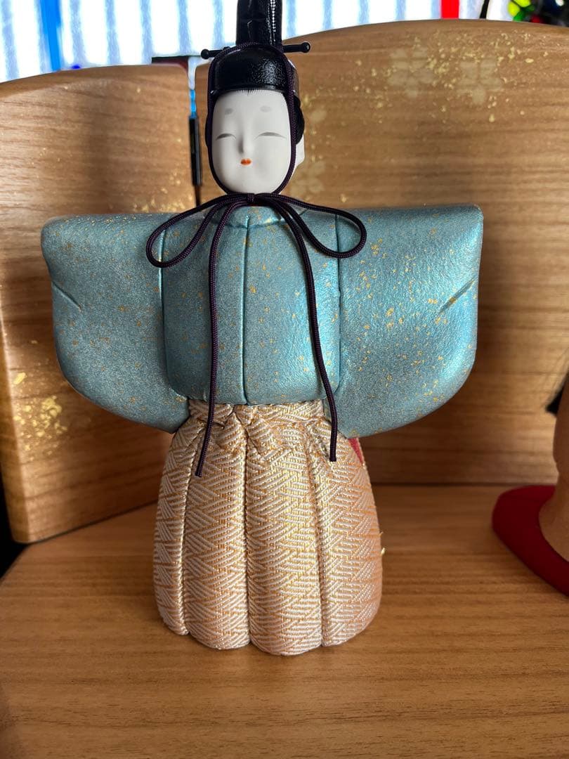 金沢箔布木目込雛人形　神雛　ひな飾り