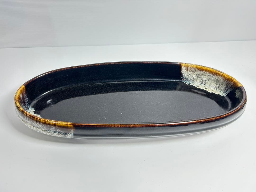 43.5x18x7 2.8kg 華道 生花 花器 フワラーベース 水盤 焼物