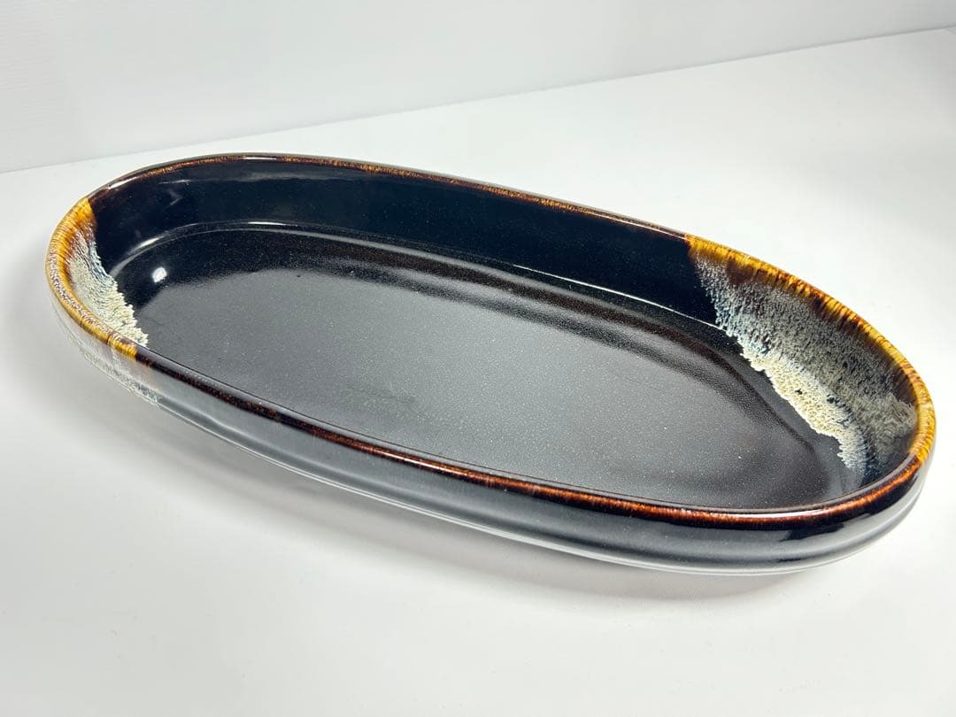 43.5x18x7 2.8kg 華道 生花 花器 フワラーベース 水盤 焼物