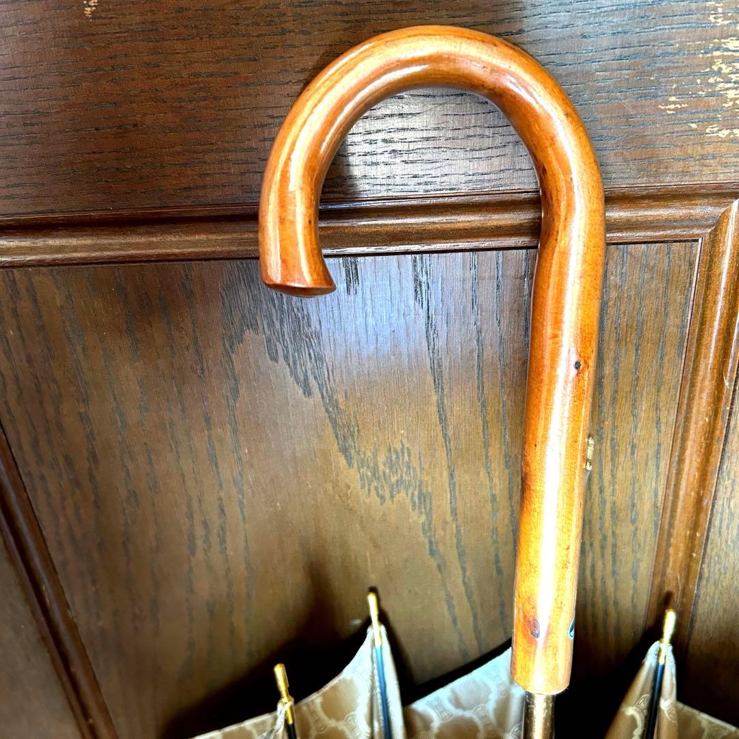 CELINE セリーヌ 日傘 雨傘パラソル トリオンフ柄ゴールド金具タグ付　新品