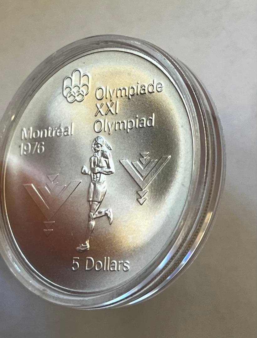 【値下げ】モントリオールオリンピック 記念銀貨　5ドル銀貨 1975