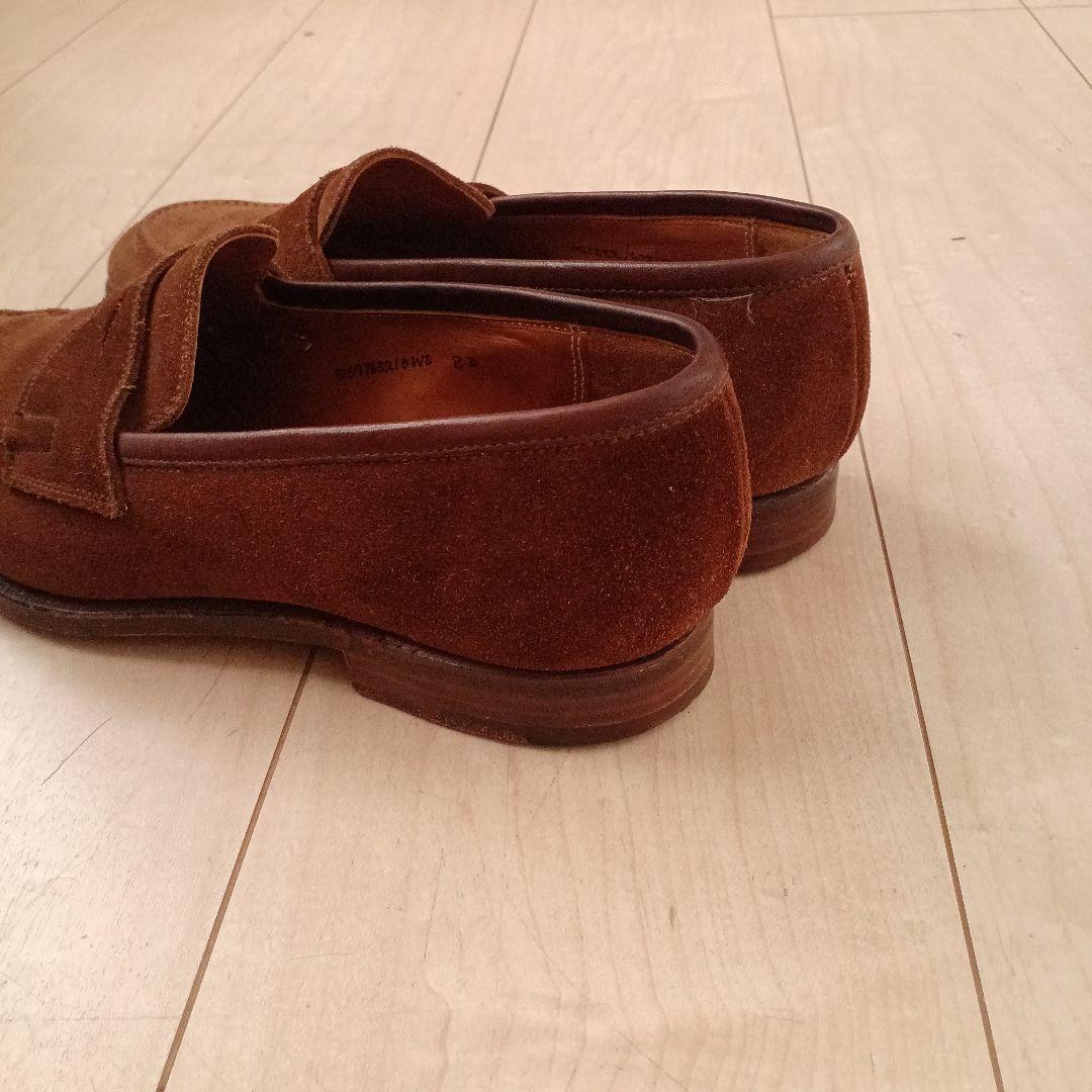 Ralph Laurenブラウンスリッポン クロケット&ジョーンズ製