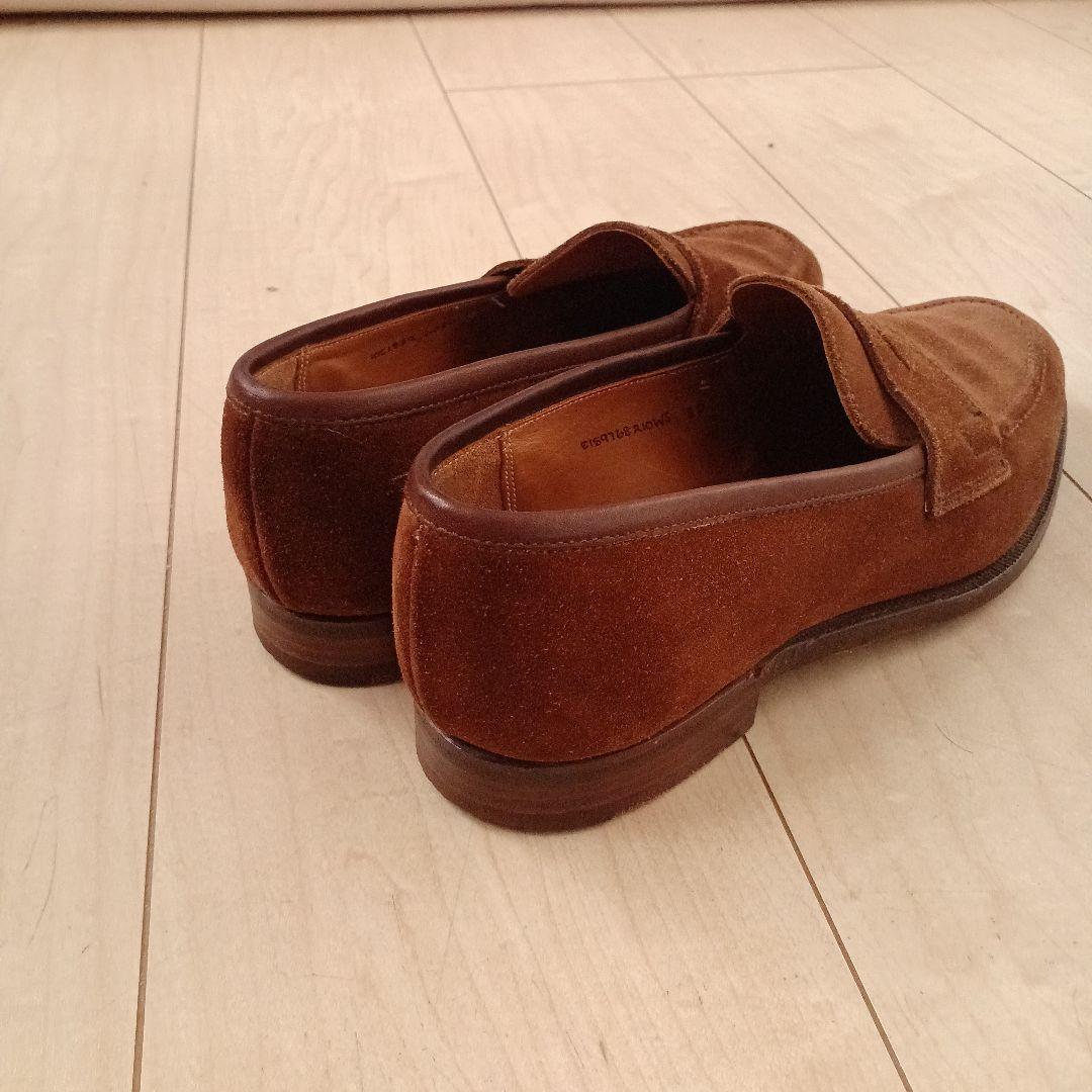 Ralph Laurenブラウンスリッポン クロケット&ジョーンズ製