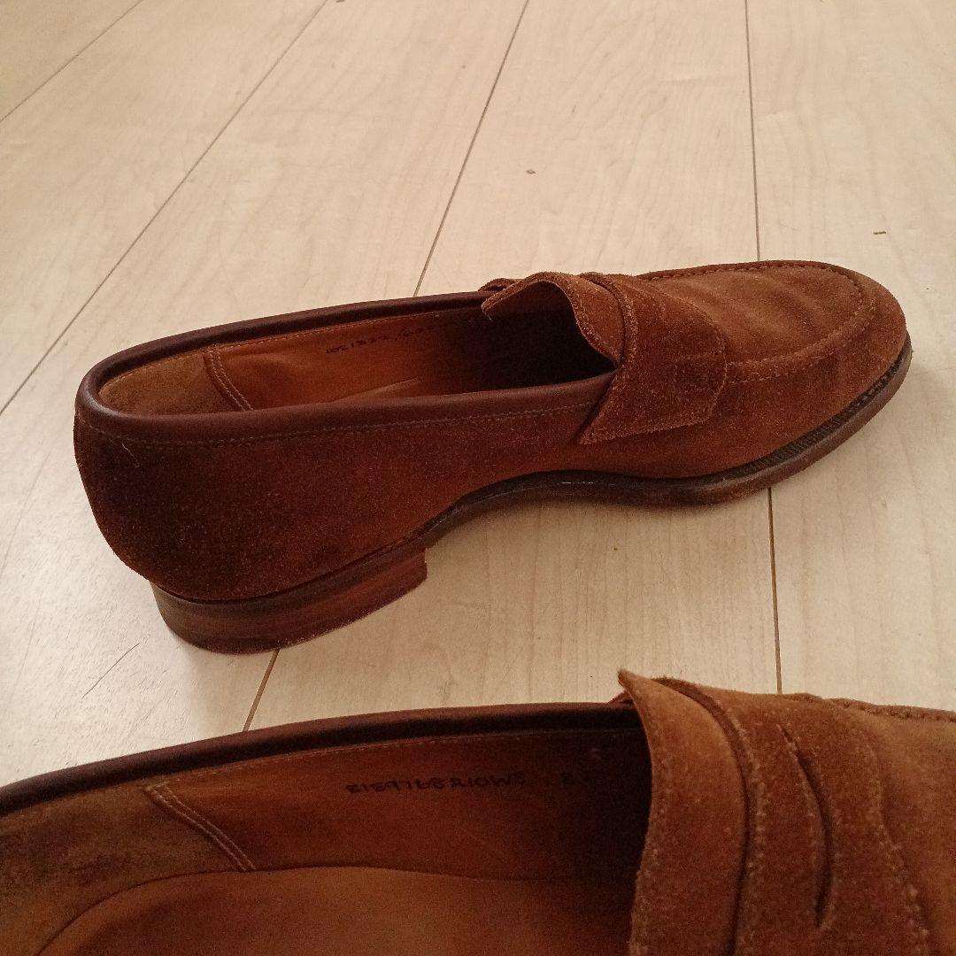 Ralph Laurenブラウンスリッポン クロケット&ジョーンズ製