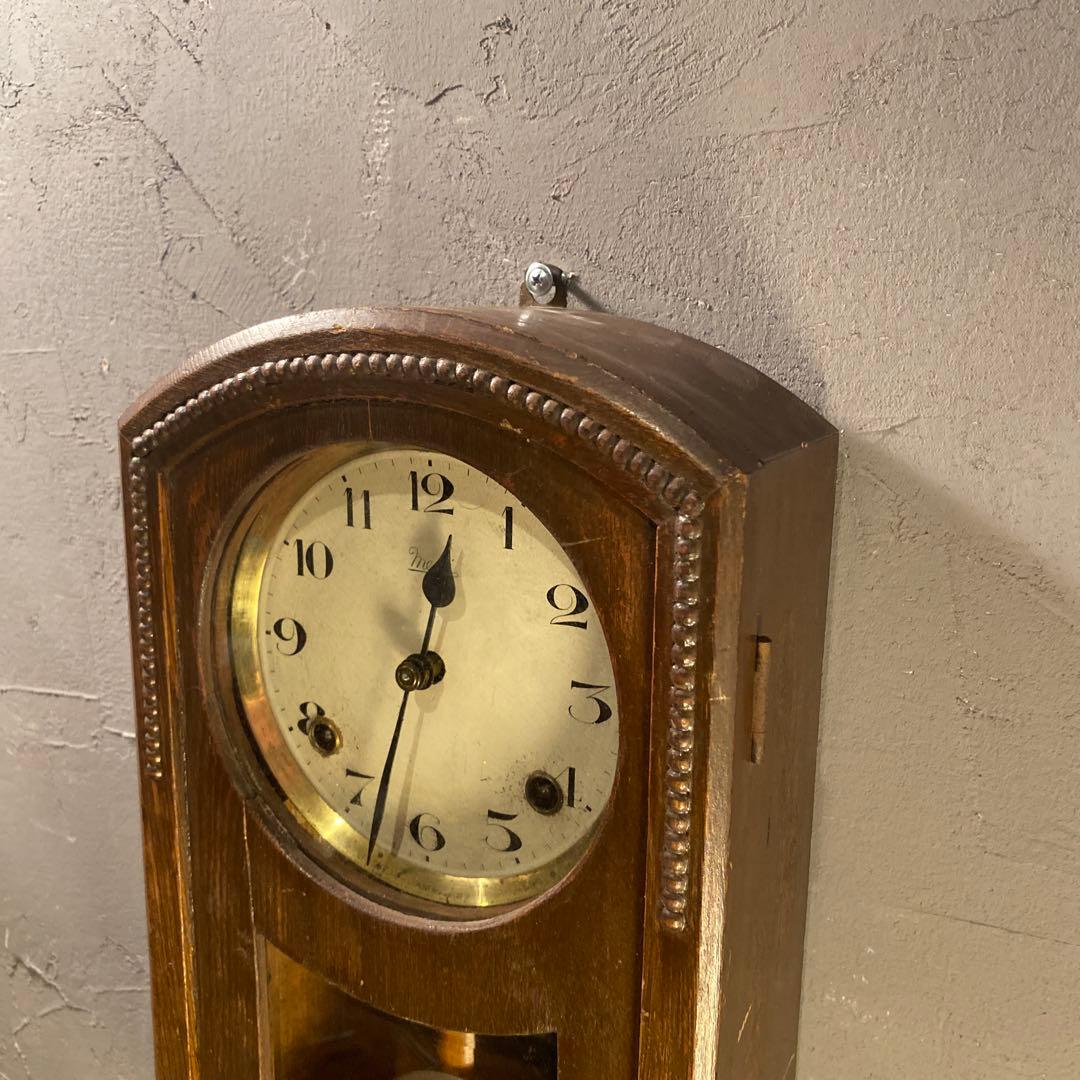 明治時計 Meiji 柱時計 ヴィンテージ インテリア 古民家 アンティーク