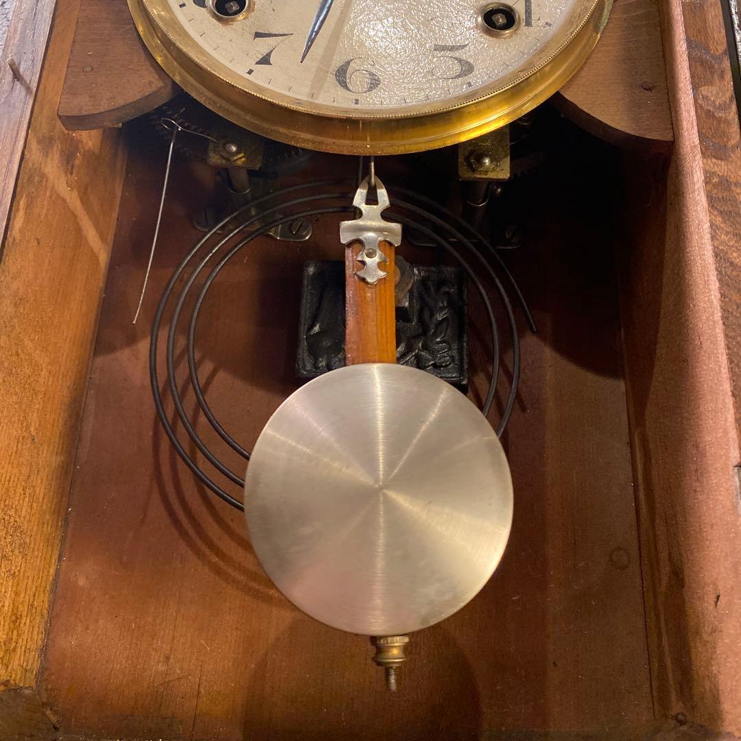 明治時計 Meiji 柱時計 ヴィンテージ インテリア 古民家 アンティーク