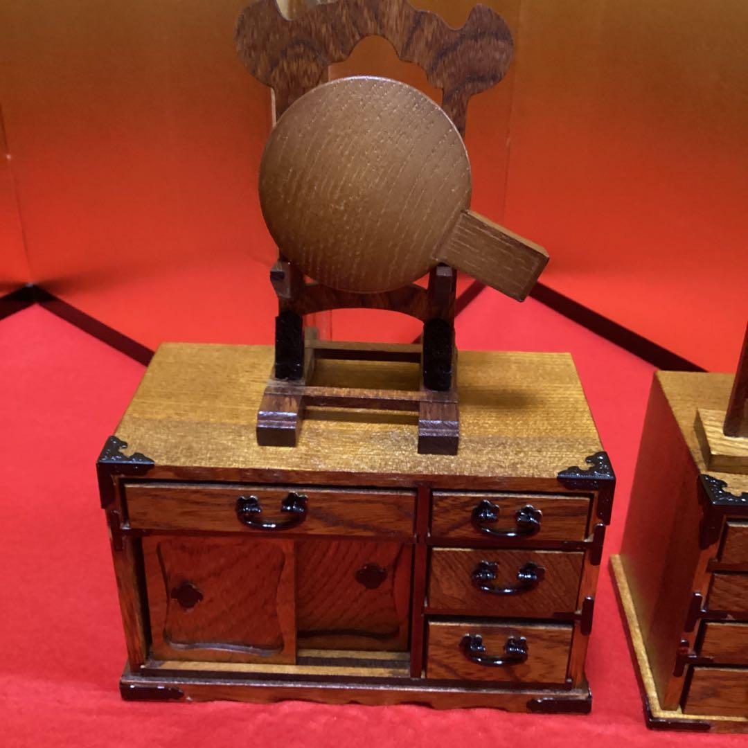 【雛蔵】雛道具　欅塗り　よく出来ています