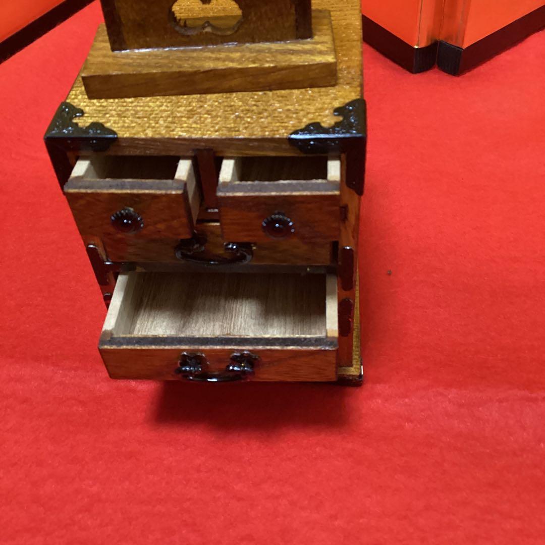 【雛蔵】雛道具　欅塗り　よく出来ています