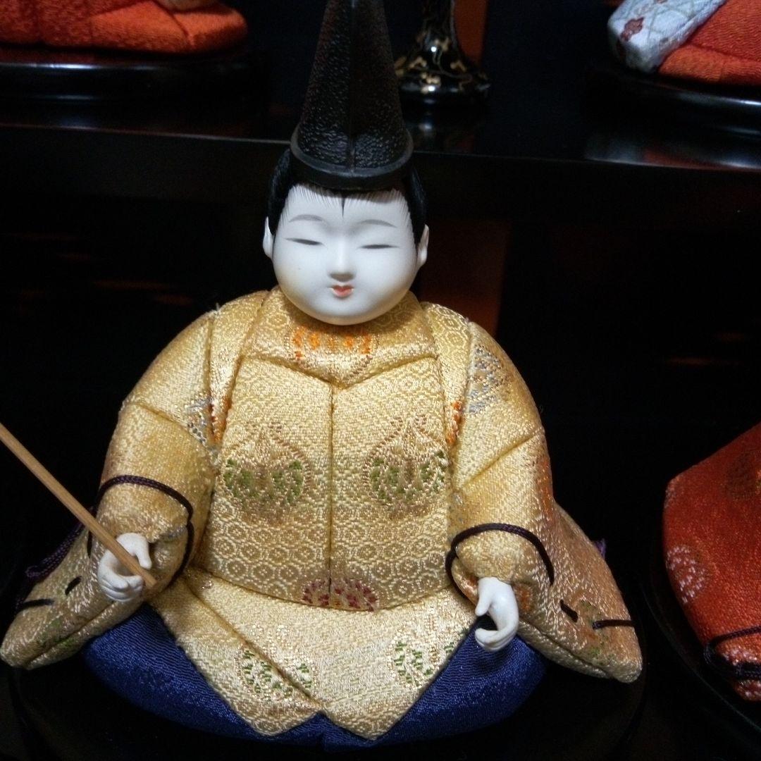 「江戸木目込み」雛人形「吉野雛・一秀作」四段飾