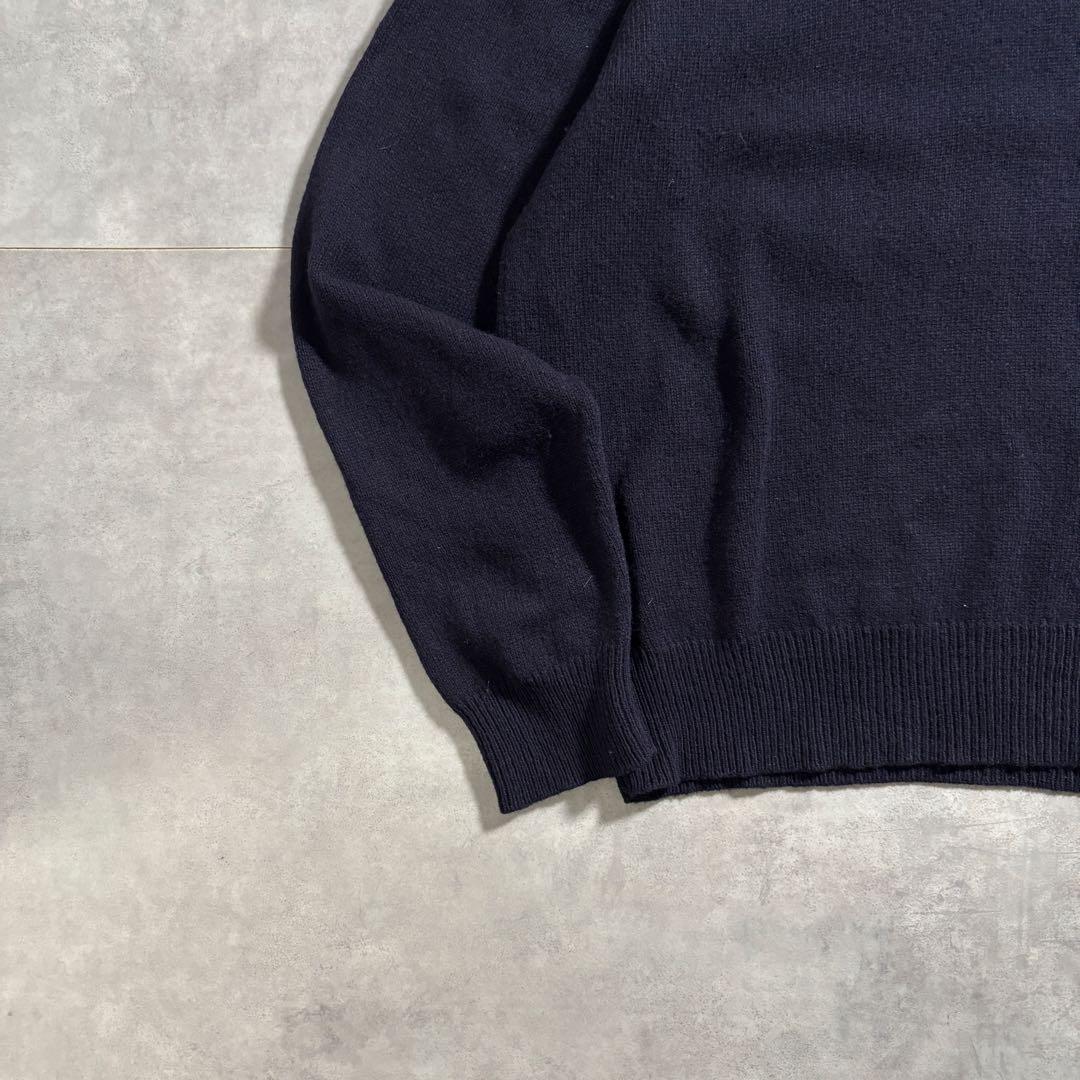 古着 90s ラルフローレン ウール ニット セーター ダークネイビー イタリア