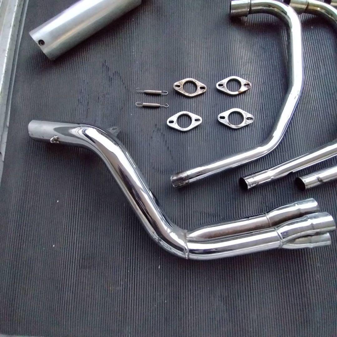 PRETTY RACINGゼファー400/χガニマタブレット管メッキ５４パイ