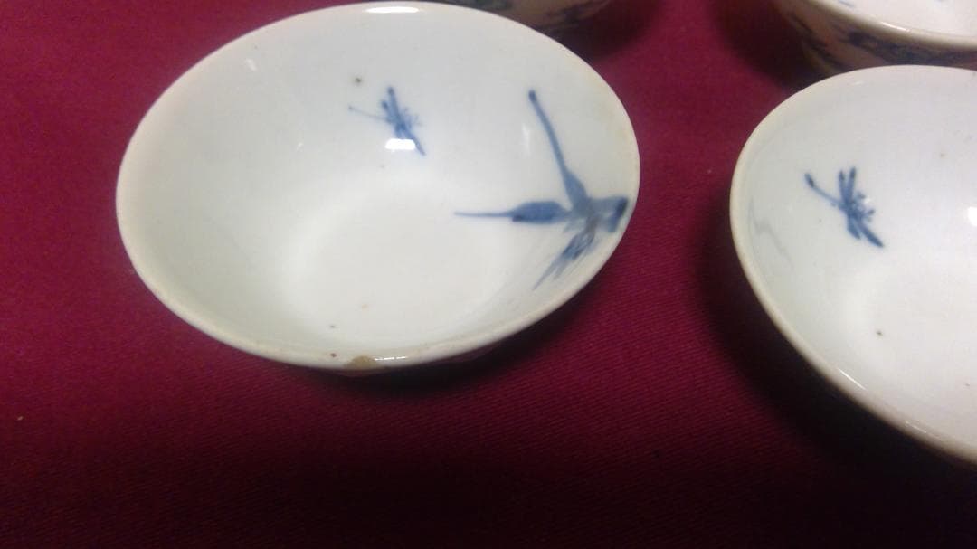 古伊万里焼？　染付皿　豆皿　骨董　明治　大正