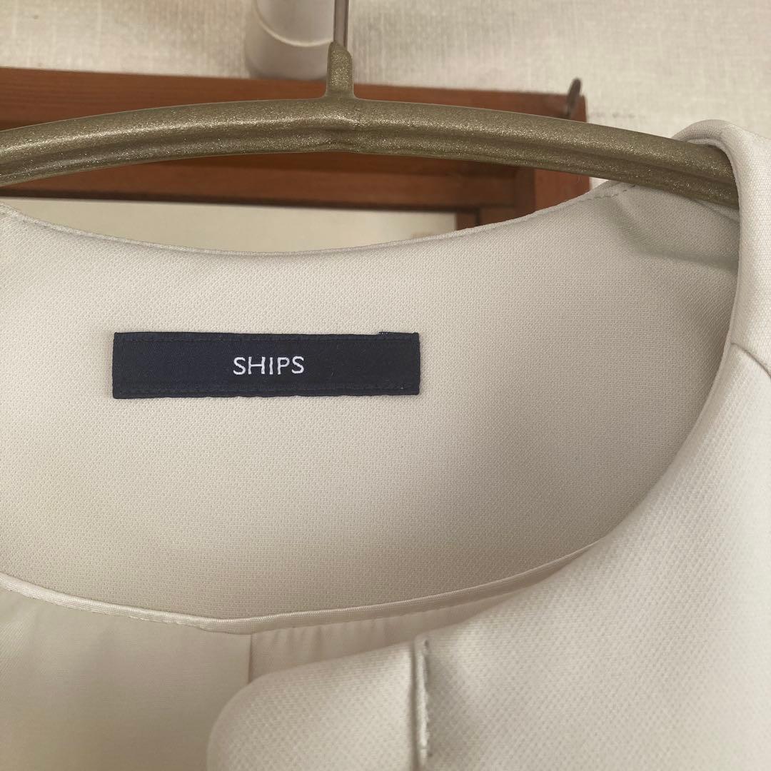 SHIPS シップス　ノーカラー　ジャケット