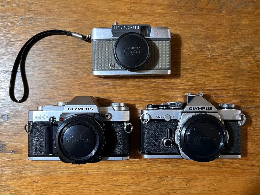オリンパスセット!カメラ３台、レンズ6本、アクセサリー多数 ばら売りNG