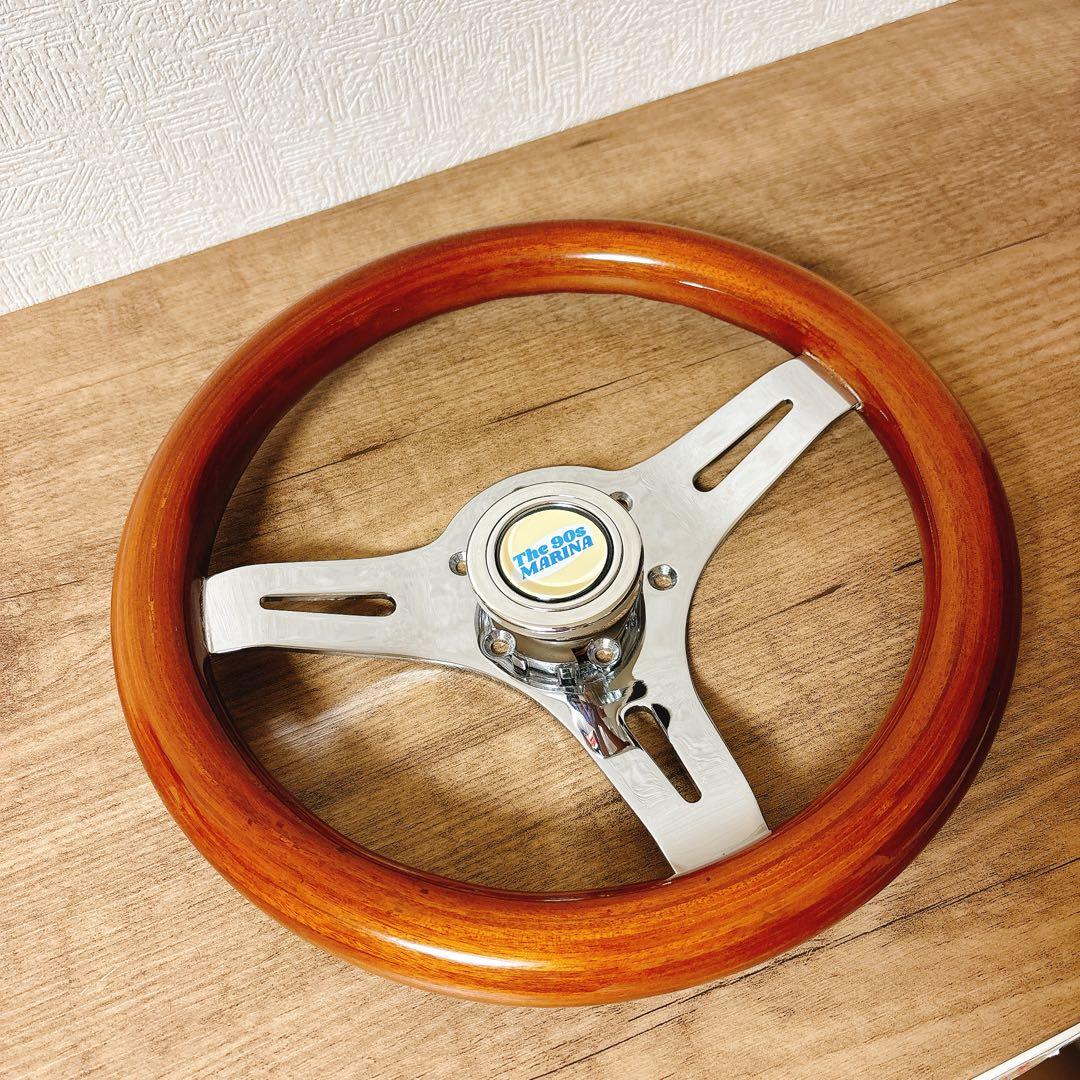 希少　当時物　小径　29cm ウッドステアリング　ウッドハンドル　USDM 旧車