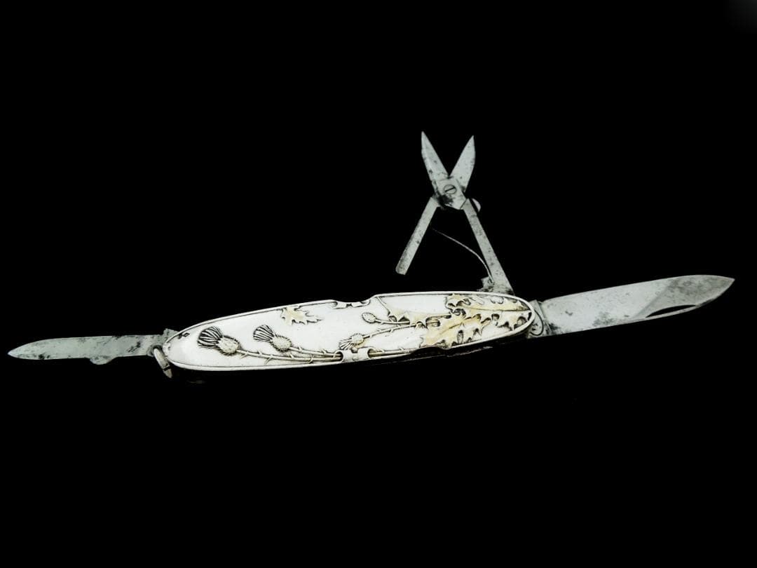 フランス　シルバーペンシル&ポケットナイフ　Eugene Lefebvre　純銀