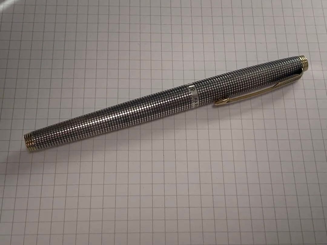 PARKER 75 初期万年筆とボールペンのセット　スターリングシルバー