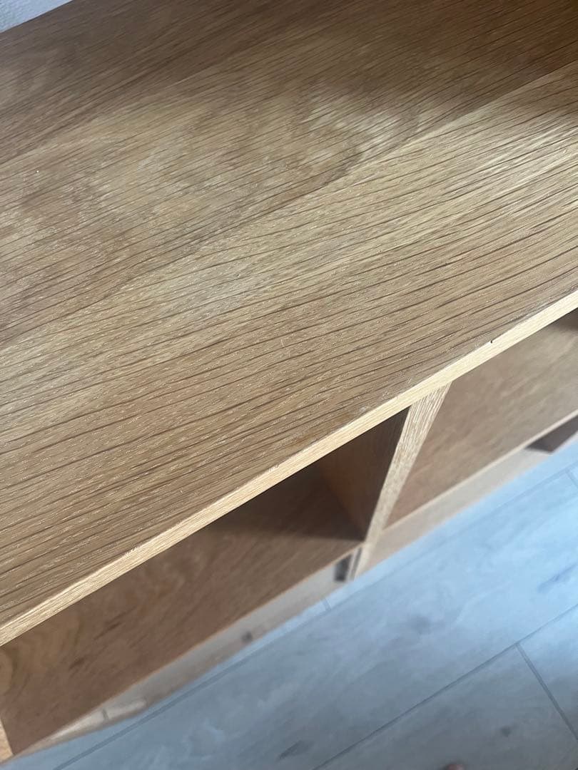 無印良品　スタッキングシェルフ 2段×4列、引き出しチェストセット（オーク材）