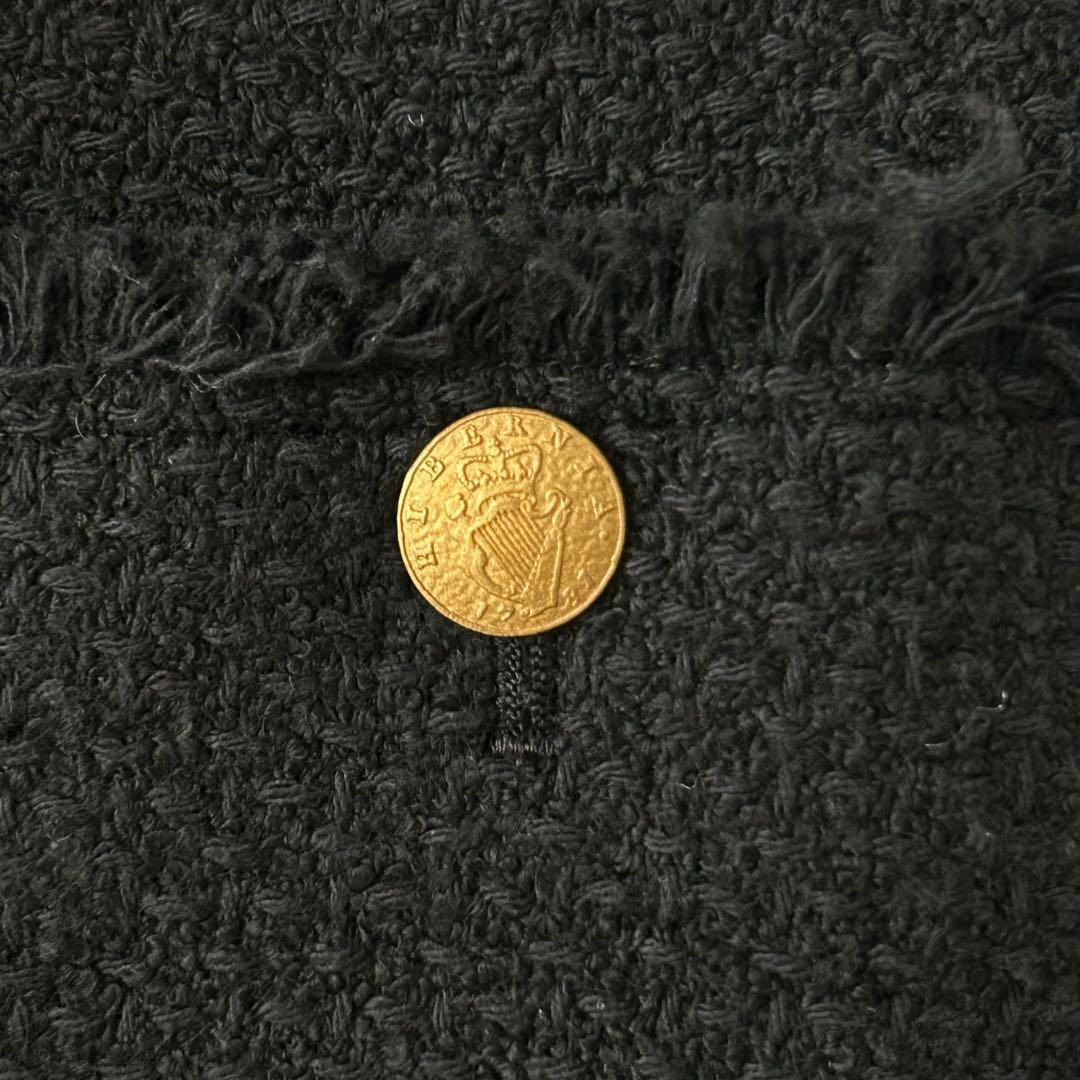 2024AW✨GIOLICAツイードBIGジャケット　ブラック