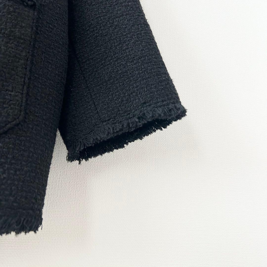 2024AW✨GIOLICAツイードBIGジャケット　ブラック