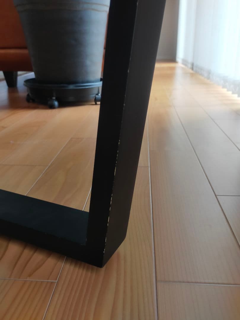 【美品】ローテーブル ガラス天板 スクエア