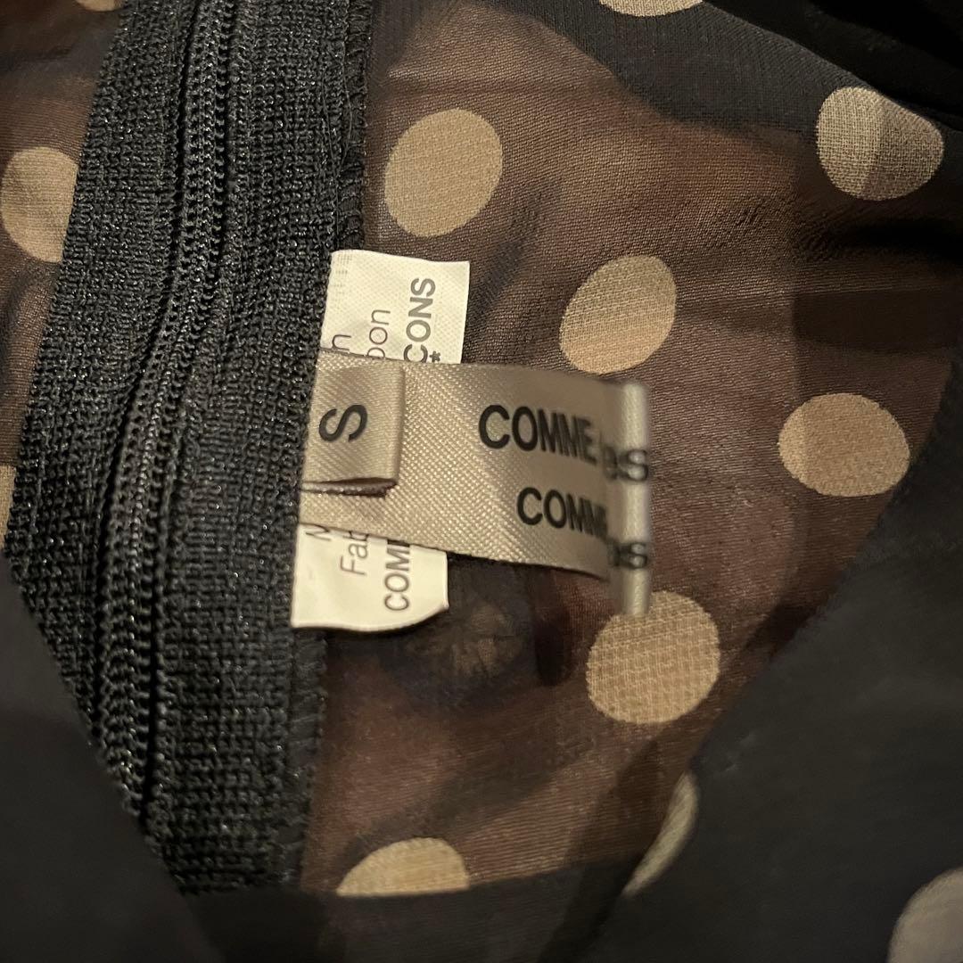 COMME des GARCONS シースルードットブラウス 丸襟　値下げ