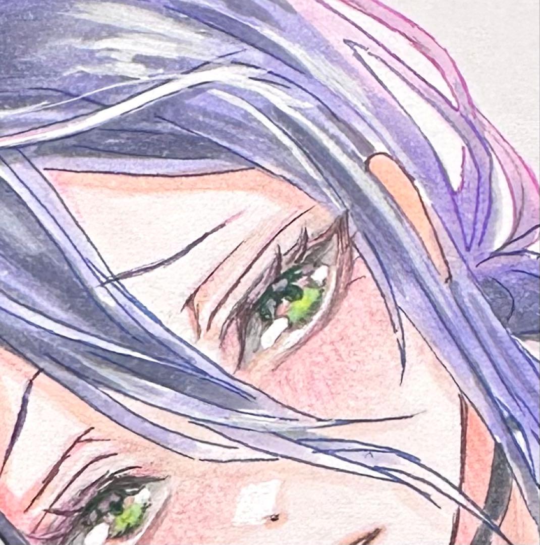 零*様 手描き イラスト アナログ 色紙 ファンアート チェンソーマン レゼ