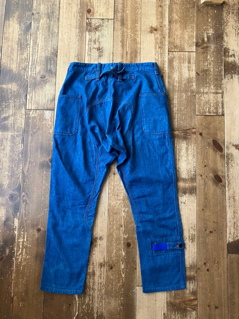 nanamica ナナミカ デニム サルエルパンツ W32 日本製 カーゴパンツ