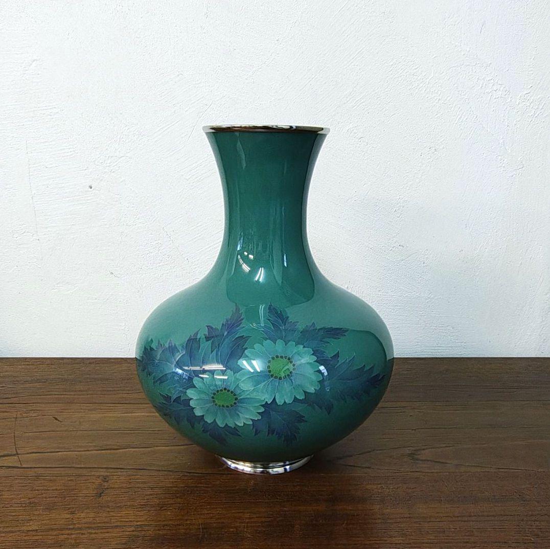 田村幸夫　尾張七宝　花瓶