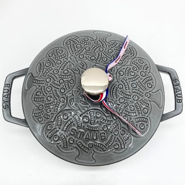 【N】ストウブ STAUB ミナペルホネン ココットラウンド20 グレー 未使用