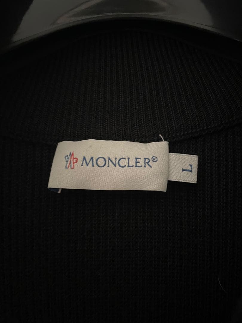 MONCLER ブラック ダウンベスト L
