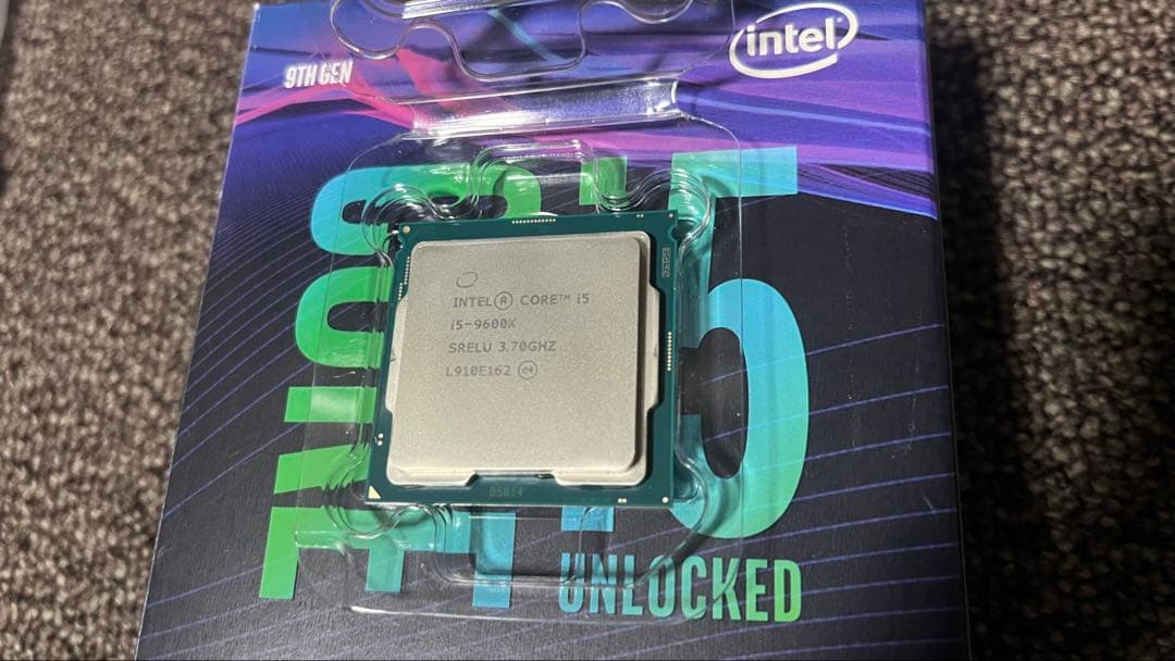 動作確認済みIntel Core i5-9600K CPU LGA 1151