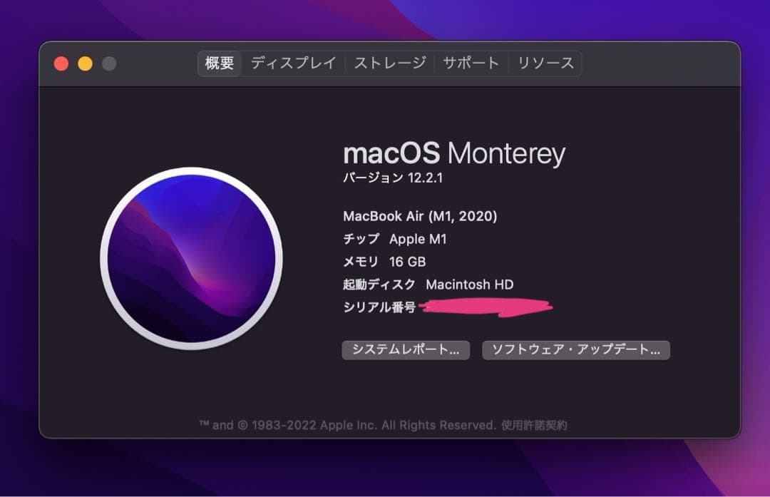 Apple MacBook Air M1 512gb 16gb 13.3インチ