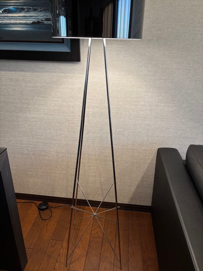 美品　FLOSフロス RAY F2 フロアライト ブラック