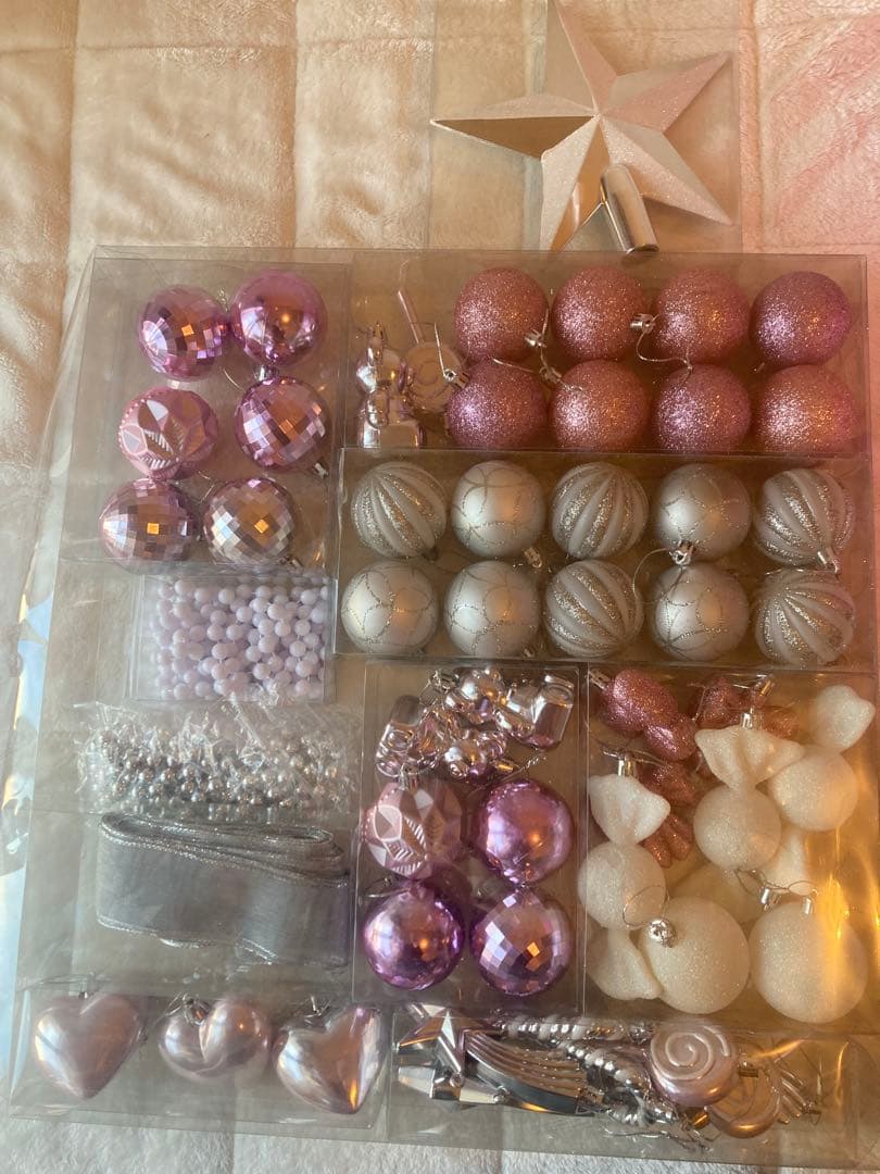 クリスマスツリーセット パープル　150センチ