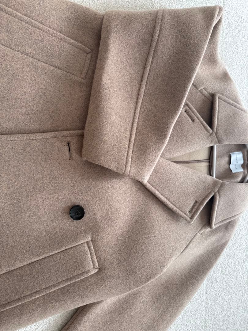 ウールボンディングミドルコート