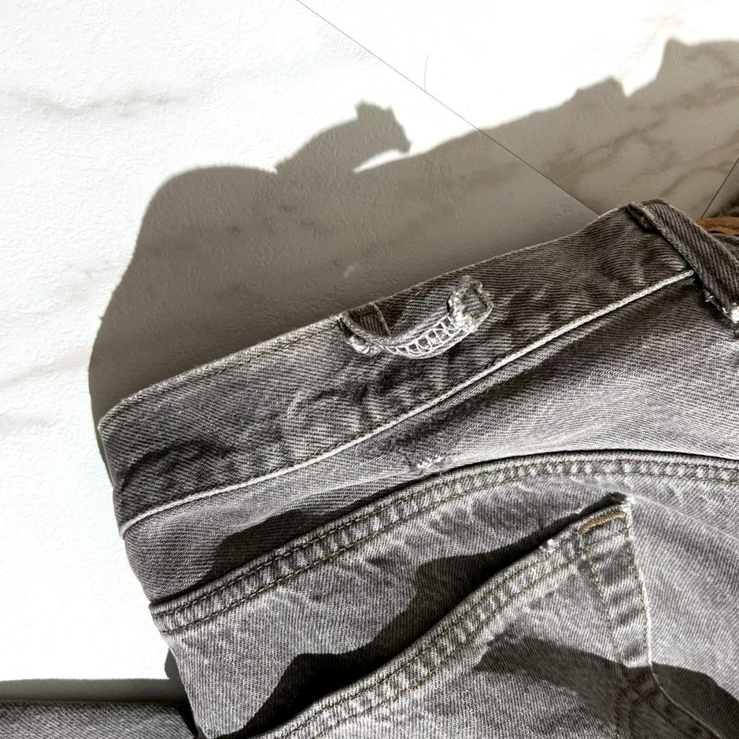 希少 90s　W42　リーバイス501　先染めブラック　デニム　USA製　黒