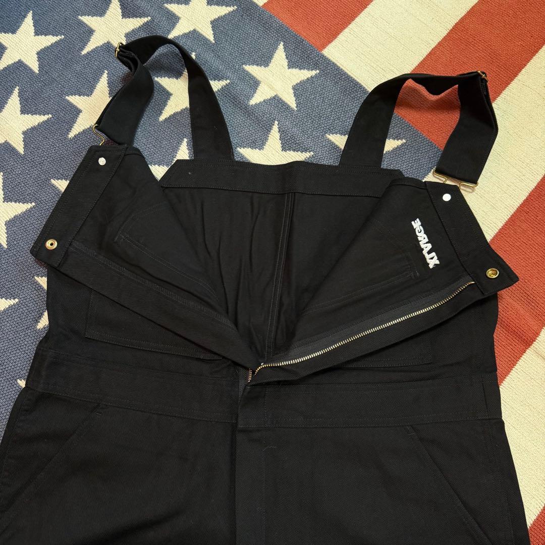 XLARGE × Dickies 黒オーバーオール
