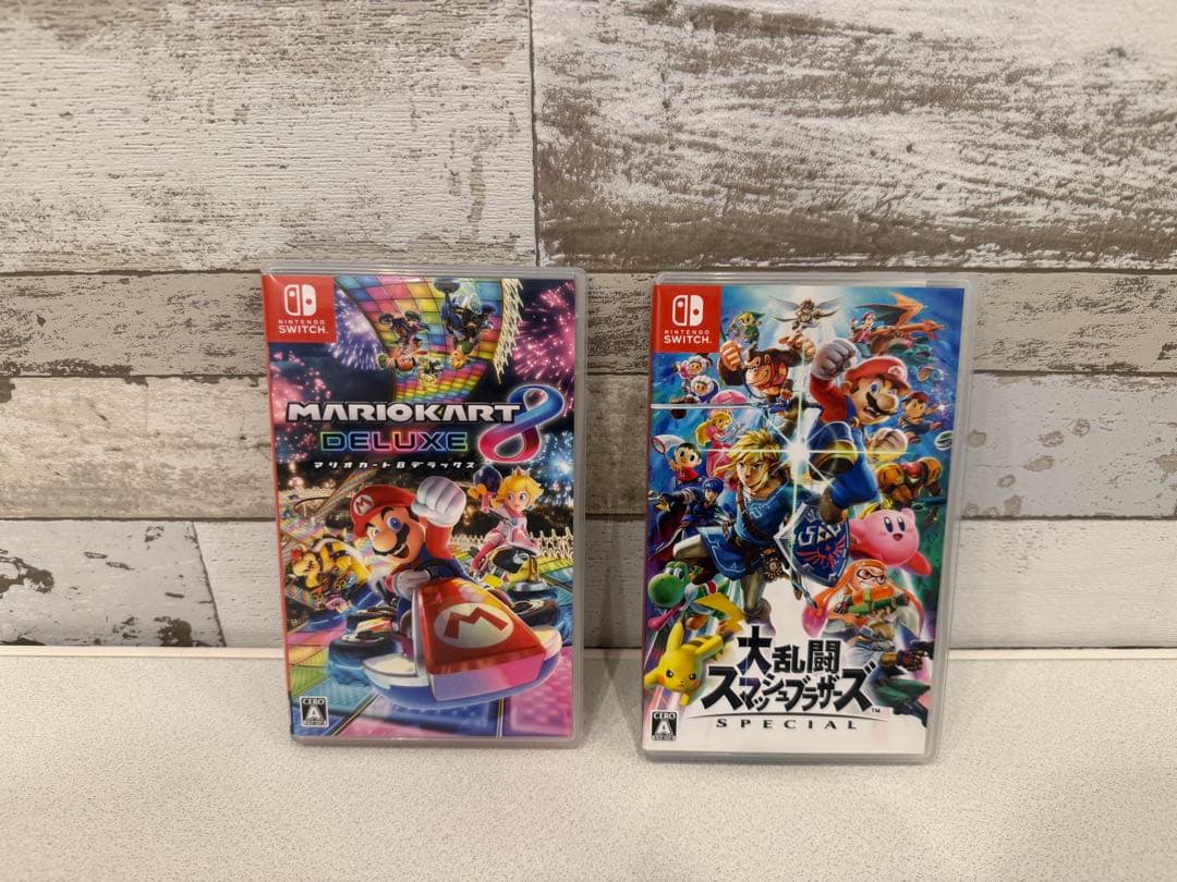 Nintendo Switch 本体 青/赤ジョイコン ゲーム2本付き