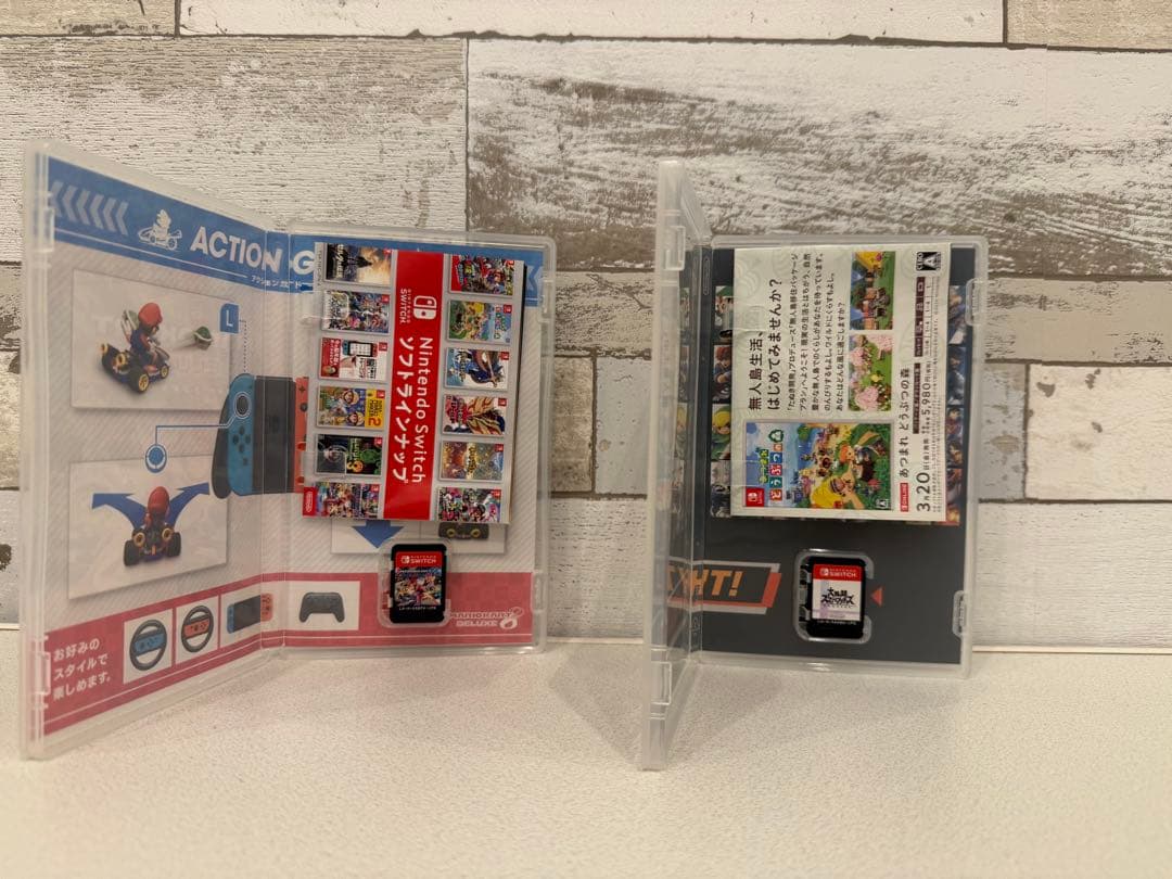 Nintendo Switch 本体 青/赤ジョイコン ゲーム2本付き