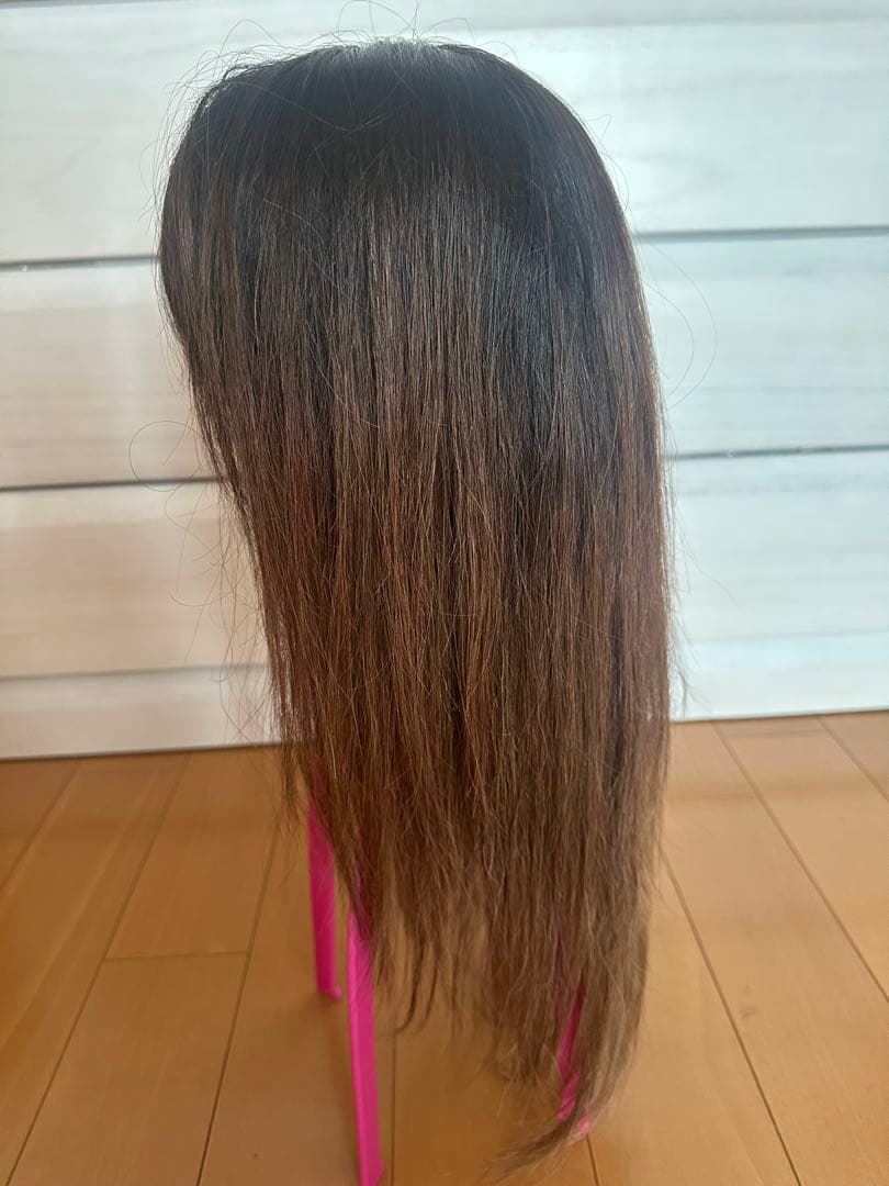 百合子ヴィック　ロングウィッグ　ライトブラウン　根元グラデーション　Ｌサイズ