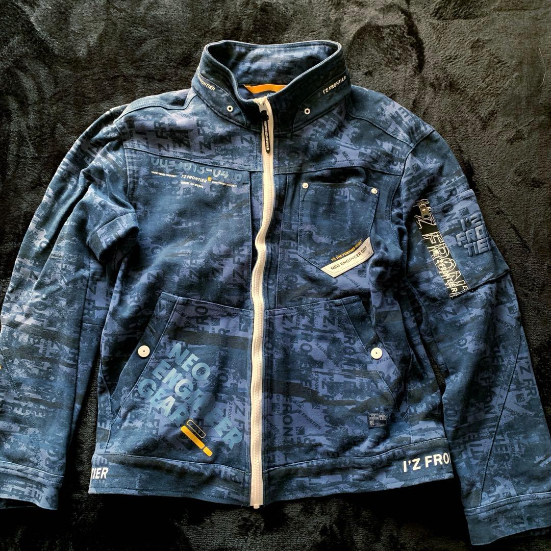 【 I'ZFRONTIER 】　カモフラ.ラグブルー上下セット 上L下M