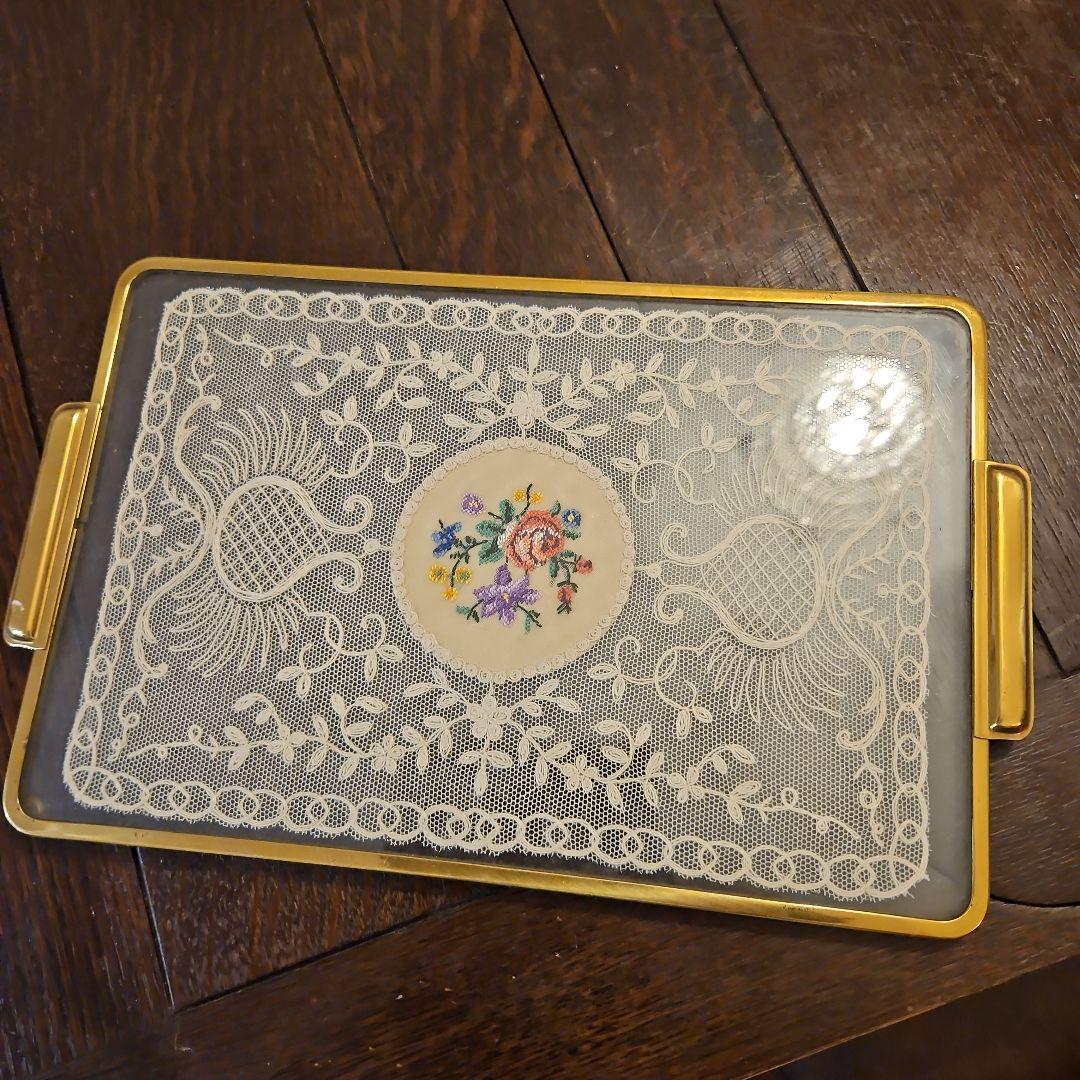 訳あり　イギリスプチポワンドレッシングトレイ