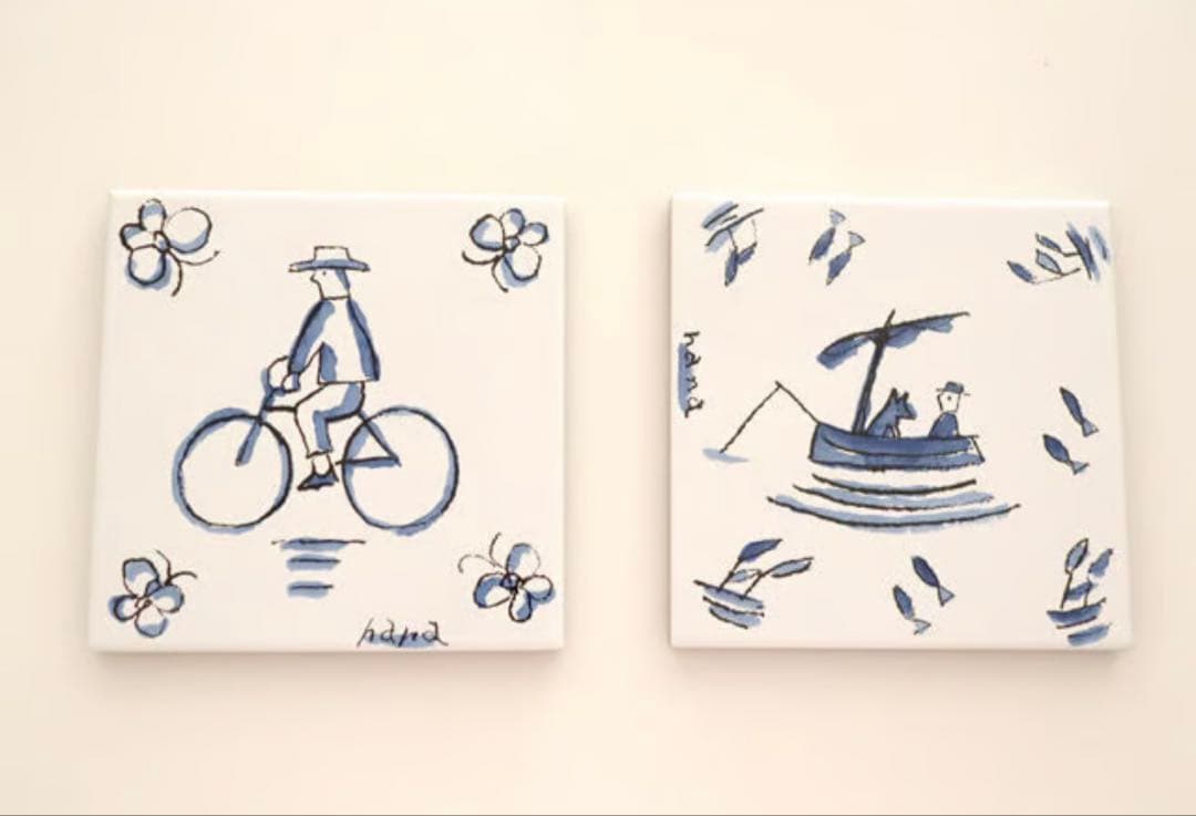 柚木沙弥郎多治見タイル100歳記念life・LIFE展限定型染めIDEE染色家