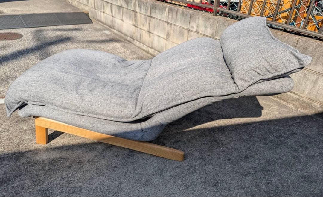 ＊東京都付近取引限定＊MUJI 無印良品　ハイバックリクライニングソファ グレー