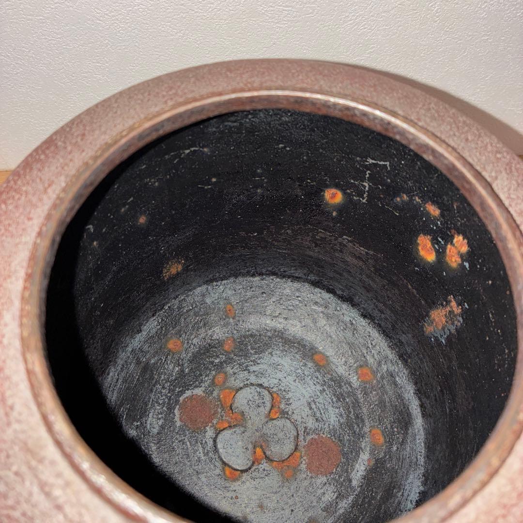 高橋敬典　筒釜　竹地紋