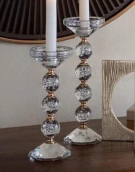 キャンドルスタンド キャンドルホルダー ガラス モダン 85646CH