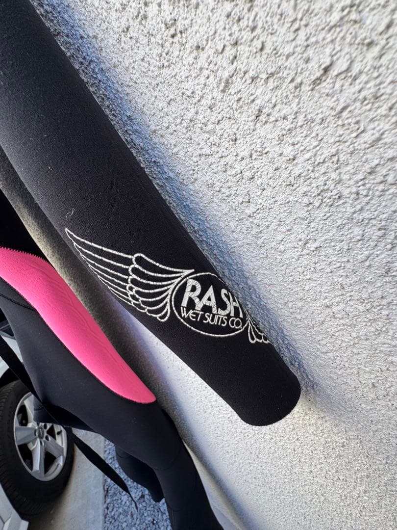RASH ウエットスーツフルスーツ 黒/ピンク