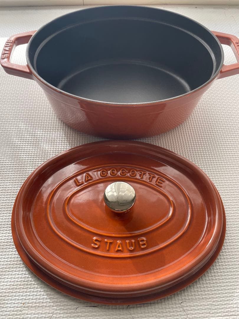 staub オーバル27cm シナモン　ストウブ