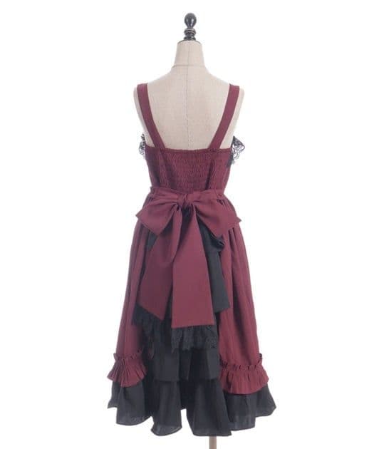 Chalmiere 不思議の国 ジャンスカ&カチューシャ 2点セット ワイン